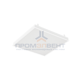 Светодиодный светильник "ВАРТОН" грильято накладной 588*588*50мм 27 ВТ 6500К с планками для подвеса