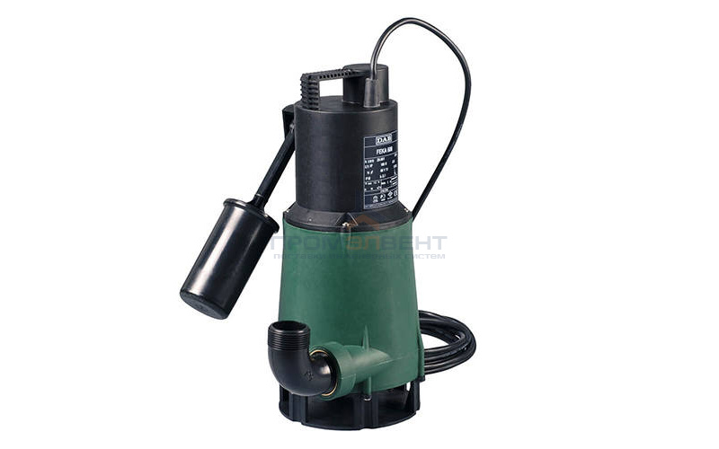 Насос фекальный DAB FEKA 600 M-A - SV - 0,9 кВт (1x220 В, Hmax 7,4 м, Qmax 15,9 м³/ч, кабель 10м)