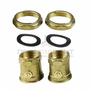 Трубное присоединение для насосов Grundfos - G2" × Rp1"1/4 (латунь, комплект 2 шт)