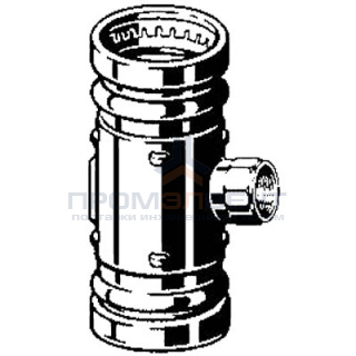 Тройник Viega d76,1х2"х76,1 под пресс, Sanpress XL c SC-Contur, ВР, бронза