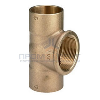 Тройник с переходом на внутреннюю резьбу Viega R4 94130G - 42 x 1"1/2