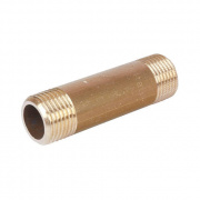 Удлинитель резьбовой STOUT - 1"1/2 длина 50 мм (НР/НР, латунь без покрытия)
