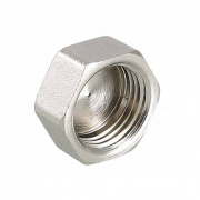 Заглушка VALTEC VTr.590 - 1/2" (резьбовая, латунь никелированная)