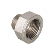 Переход с внутренней резьбы на наружную VALTEC VTr.592 - 3/4" х 1/2" (латунь никелированная)