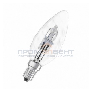 Лампа галогенная свеча витая Osram 64543 BW PRO 46W (60W) 230V E14 700lm 2000h d35x104mm