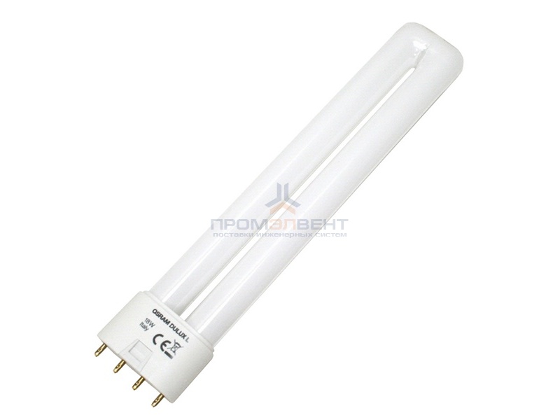 Лампа Osram Dulux L 18W/830 2G11 тепло-белая