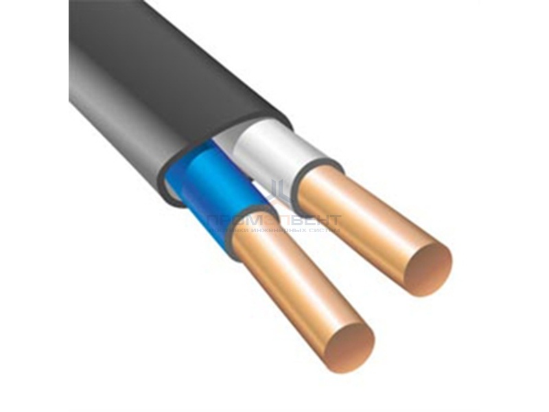 Кабель силовой ВВГнг(А) 2х2,5 плоский ГОСТ 31996 (Электрокабель НН)