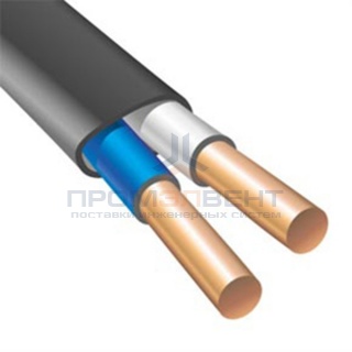 Кабель силовой ВВГнг(А) 2х2,5 плоский ГОСТ 31996 (Электрокабель НН)