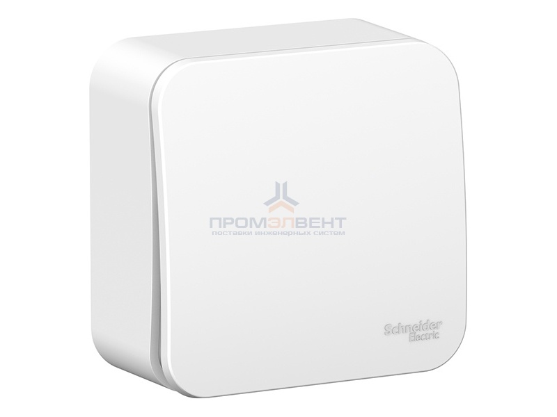 Выключатель 1-клавишный (cх.1) Blanca Schneider Electric 6А 250В белый монтажная пластина