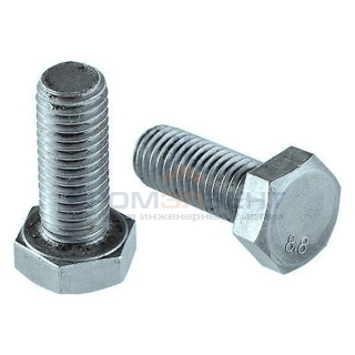 Болт М5х16 с шестигранной головкой оцинкованный DIN933