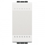 Выключатель с автоматическими клеммами, размер 1 модуль LivingLight Белый