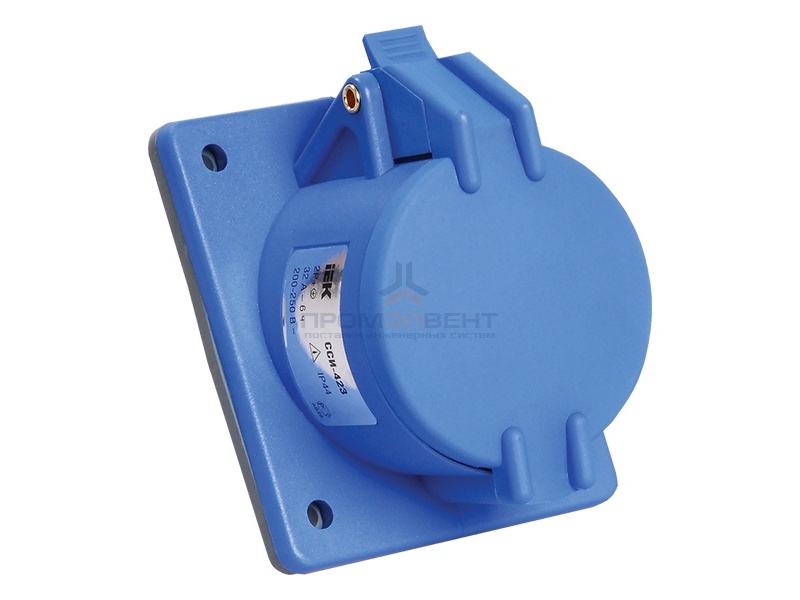 Розетка встраиваемая ССИ-423 32А-6ч/200-250В 2Р+PЕ IP44 MAGNUM ИЭК