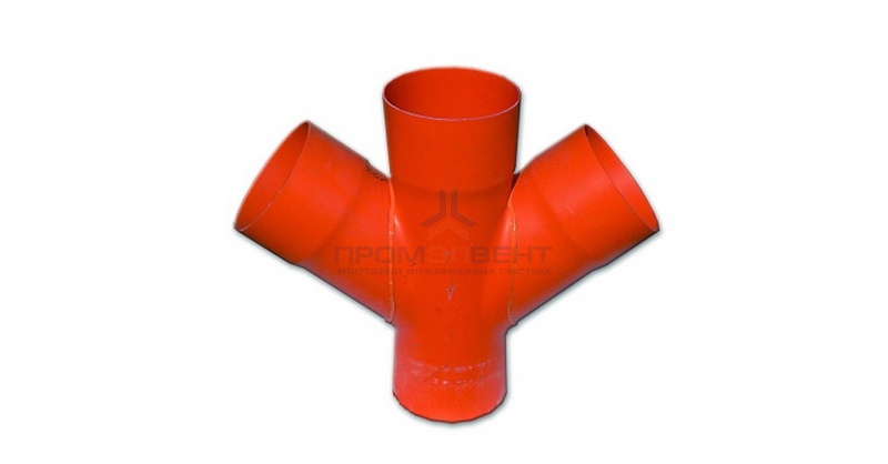 Соединение для четырех двустенных труб,45°, полипропилен, д.160 мм DKC