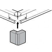 Внешний угол 16x16мм Legrand METRA