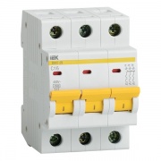 Автоматический выключатель ВА47-29 3Р  2А 4,5кА характеристика С ИЭК (автомат)