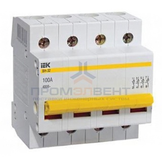 Рубильник модульный ВН-32 4Р  25А выключатель нагрузки ИЭК