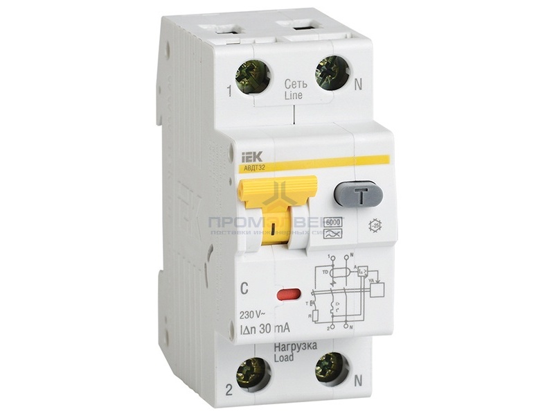 Дифференциальный автомат АВДТ 32 C25 30мА ИЭК