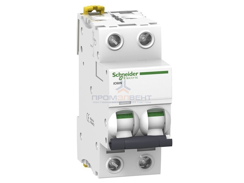 Автоматический выключатель Schneider Electric Acti 9 iC60N 2П 10A 6кА C (автомат)