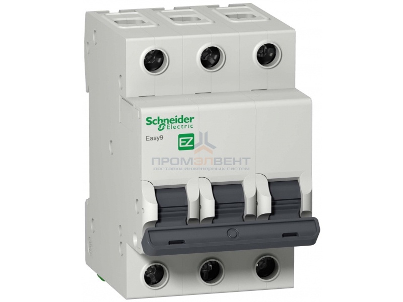 Автоматический выключатель Schneider Electric EASY 9 3П 16А С 4,5кА 400В (автомат)