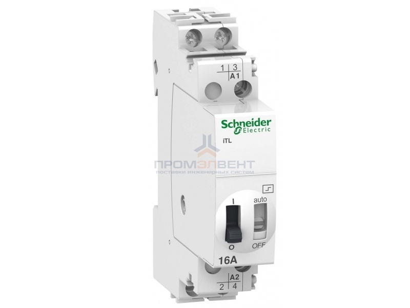 Импульсное реле Schneider Electric iTL16A 2НО 230В АС 50-60ГЦ 110В DC