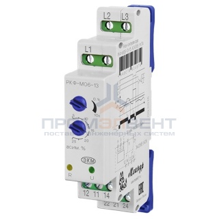Реле контроля фаз РКФ-М06-13-15 AC400В УХЛ4 аналог ЕЛ-13М с регулировкой разбаланса фаз