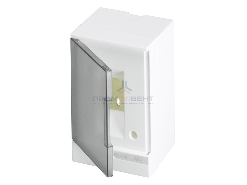 ABB Basic E Бокс настенный 2М серая прозрачная дверь (без клемм)