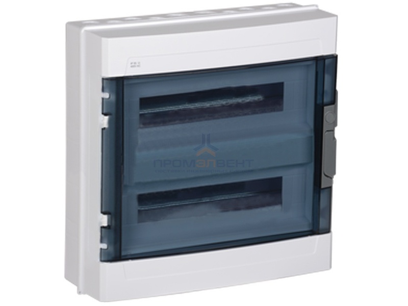 Бокс влагозащищенный IP55 КМПн 2/36 на 36 модулей навесной пластиковый с прозрачной дверкой ИЭК