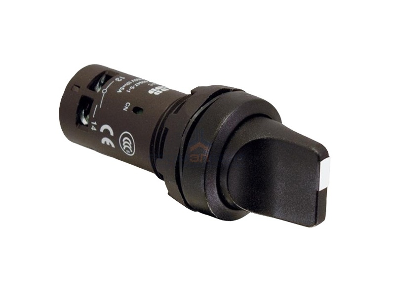Переключатель ABB C2SS1-30B-20 2-х позиционный черный 2НО (45 градусов) с фиксацией